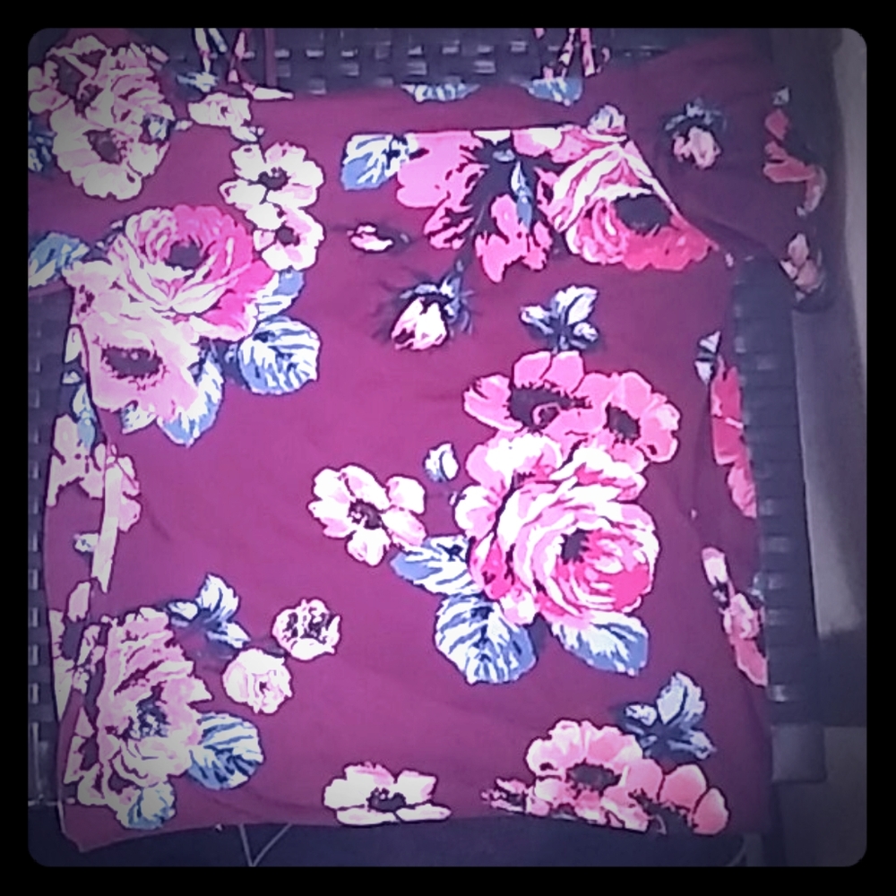Floral off the shoulder dress